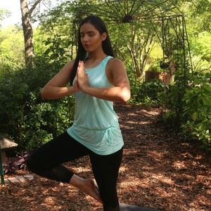 Gap Fit Breathe Racer Back Tank Long Tunic SZ: M